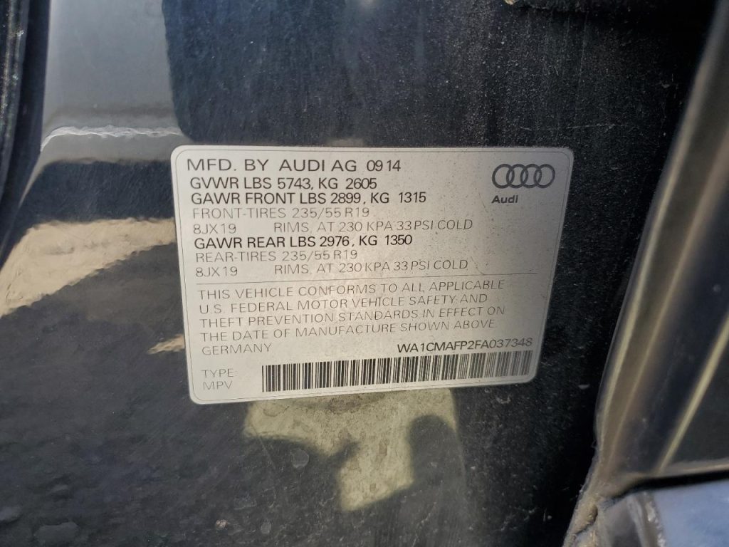 2015 AUDI Q5 TDI PREMIUM PLUS